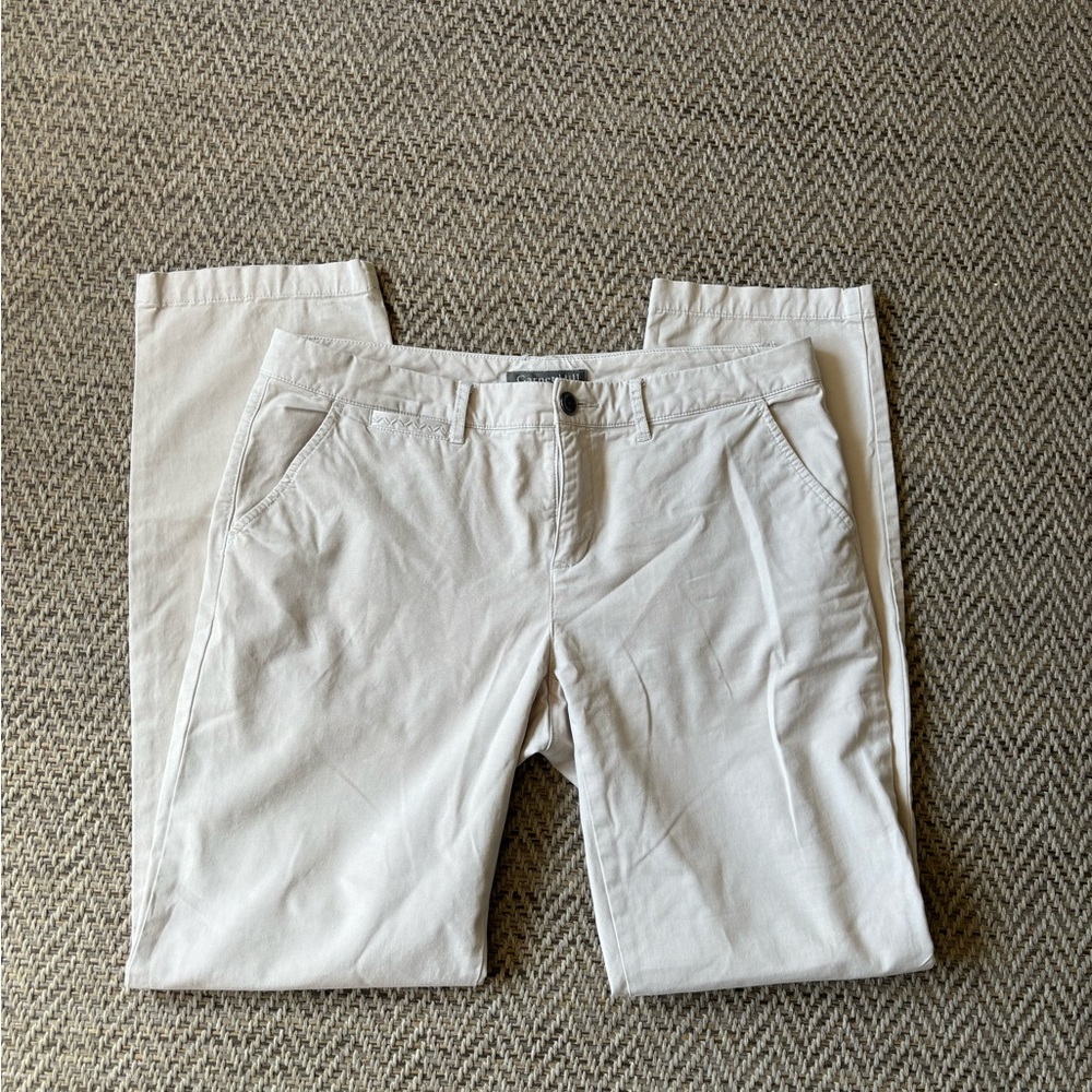 Garnet Hill Tan Beige 5 Pocket Pants